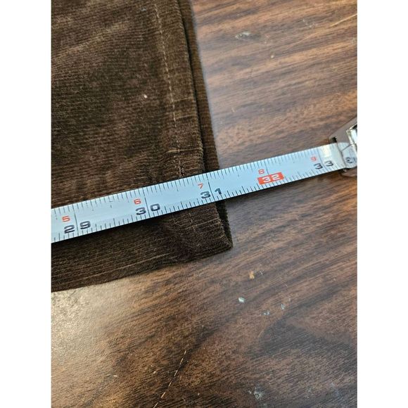 Lands End New Tags High Rise Straight Brown Corduroy Pants size 18 - Picture 7 of 7